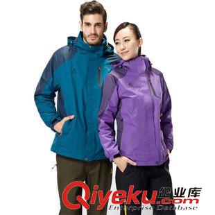 沖鋒衣兩件套 戶外沖鋒衣男兩件套女登山釣魚防曬透氣情侶款運(yùn)動(dòng)休閑裝三合一原始圖片2