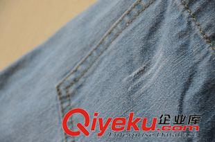 5~18~ 15韓版刺繡小瓢蟲松緊腰抽繩挽邊女牛仔短褲 熱褲 牛仔褲原始圖片3