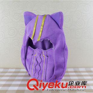 2015年9月新品更新 英雄聯(lián)盟凱南紫色帽子 LOL毛絨帽子 Cosplay套頭帽原始圖片2