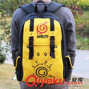 火影忍者 動漫周邊背包火影忍者鳴人PU雙肩書包批發