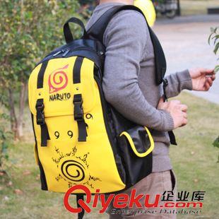 火影忍者 動漫周邊背包火影忍者鳴人PU雙肩書包批發原始圖片3