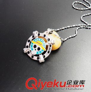海賊王 動漫周邊掛件批發(fā) 海賊王路飛團 鬼頭標志項鏈原始圖片3