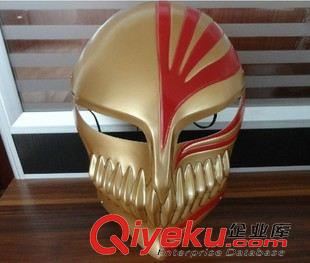 死神 動漫cosplay道具 死神面具黑崎一護(hù)全臉?biāo)郎竦谰?鬼舞步 樹脂面具