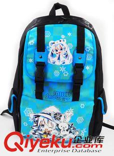 雙肩背包、挎包 動漫雙肩包批發(fā) 初音未來雪初音學生大容量電腦雙肩包原始圖片2