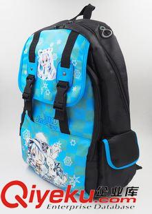 雙肩背包、挎包 動漫雙肩包批發(fā) 初音未來雪初音學生大容量電腦雙肩包原始圖片3