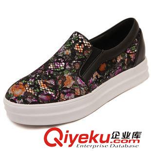 4月第七期新品 夏季新款高低幫松緊套腳花朵鞋子韓版潮女松糕厚底一腳蹬懶人批發原始圖片3