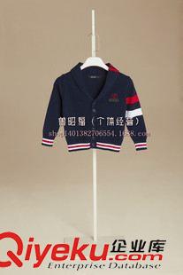 外套 風(fēng)衣 夾克 新品C家外貿(mào)童裝男孩女孩長袖開衫毛衣 兒童針織衫多色單排扣外原始圖片3