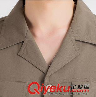 夏裝工作服 夏季工作服套裝長(zhǎng)袖 男 汽修工廠勞保服 薄款短袖工程制服