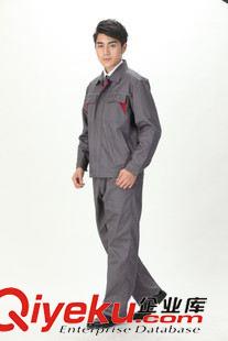 秋冬季工作服 春秋冬季長袖工作服上衣 勞保服機修汽修帆布工程服電焊服工裝男原始圖片3