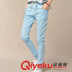 第六期 Y4231#夏裝新款仿棉麻長褲哈倫褲大碼松緊腰女褲寬松休閑褲原始圖片2
