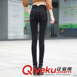 第六期 秋款韓版3?？鄹哐虻籽?女顯瘦仿牛仔休閑褲彈力小腳鉛筆褲原始圖片3