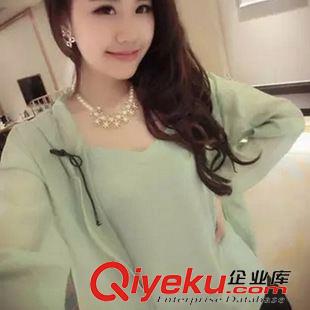 女式外套 Y3937# 韓國(guó)東大門(mén)代購(gòu) 糖果色百搭連帽寬松ts超薄防曬衫女衣潮原始圖片2