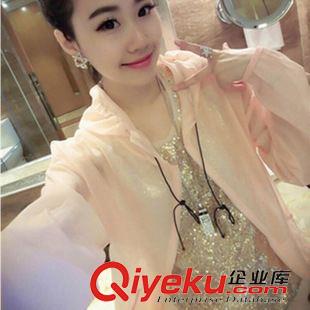女式外套 Y3937# 韓國(guó)東大門(mén)代購(gòu) 糖果色百搭連帽寬松ts超薄防曬衫女衣潮原始圖片3