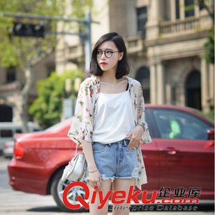 女式外套 Y3949#夏季韓版新款女裝 清爽印花蝴蝶編織流蘇防曬衣 廠家直銷