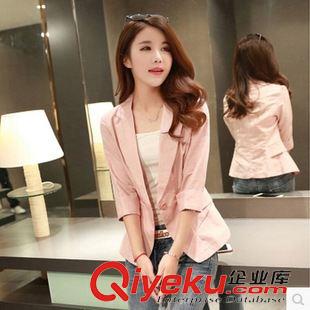 西裝 4217#2015新品 ebay速賣通歐美女裝外貿百搭長袖夾克西裝小外套