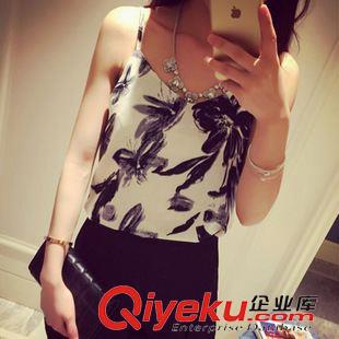 背心 吊帶  Y4089#2015新款韓版女裝 夏季時尚流蘇背心 ts百搭套頭背心