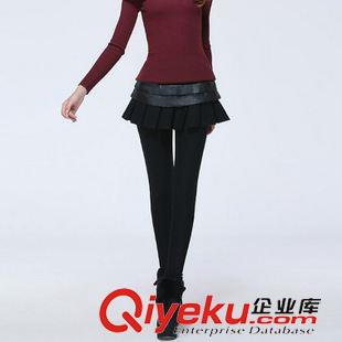 加絨 加厚 保暖 Y4393#韓國東大門同款魚尾包臀裙褲秋冬假兩件太空棉打底褲女潮