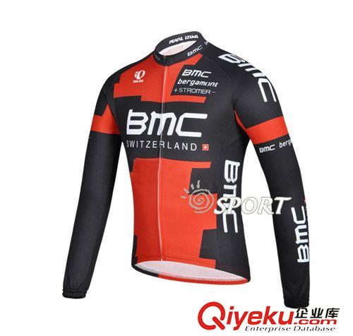 長(zhǎng)上裝 2015爆款 美國(guó)BMC 黑紅騎行服 長(zhǎng)袖上衣男 山地自行車排汗單車服原始圖片3