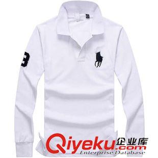 長期加單款 外貿(mào)品牌批發(fā)定做polo衫純棉翻領(lǐng)運動男式長袖t恤潮春裝新款現(xiàn)貨原始圖片3
