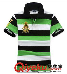 女款polo衫/t恤 2015夏季新款外貿(mào)品牌女士短袖t恤條紋翻領(lǐng)POLO衫現(xiàn)貨一件代發(fā)