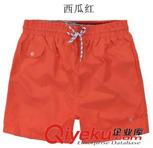 沙灘褲/短褲 男士沙灘褲短褲休閑歐美時尚dp純色短褲夏季熱褲潮品牌男褲原始圖片3