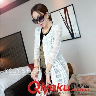 2015夏季新款防曬服 2015優(yōu)質(zhì)現(xiàn)貨春夏新款 防紫外線7分袖ts刺繡蕾絲外套防曬衫原始圖片2