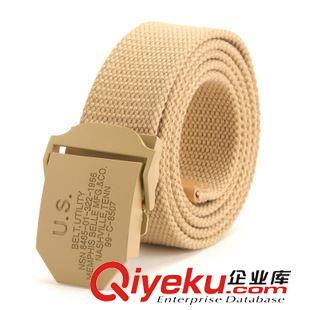 迷彩軍工裝（男女） 2015系列平滑扣加厚帆布bd軍工腰帶批發(fā)男式皮帶休閑褲帶原始圖片3