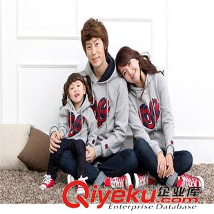 衛(wèi)衣 夾克 棒球服 運(yùn)動裝（男）  現(xiàn)貨批發(fā) 親子春秋親子裝LOVE童裝親子家庭衛(wèi)衣單件親子一家三口原始圖片2