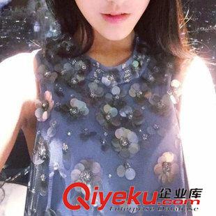 性感女神夜店裝 2015秋款女裝純棉長袖t恤韓版修身大碼顯瘦襯衫領上衣打底衫