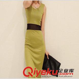 唯美波西米亞 15韓國(guó)連衣裙夏韓版女裝背心裙腰部網(wǎng)紗長(zhǎng)裙波西米亞沙灘裙子原始圖片3