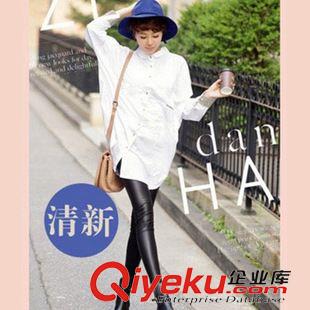 歐款下裝 2015春季新款中腰薄款PU皮褲顯瘦緊身女士大碼長褲子 工廠直批原始圖片3