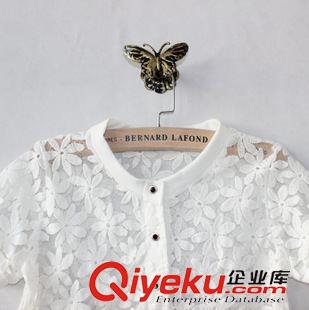 蕾絲，雪紡區(qū) 廠(chǎng)家直銷(xiāo) 日單蕾絲刺繡花邊短款罩衫 小開(kāi)衫 女裝批發(fā)