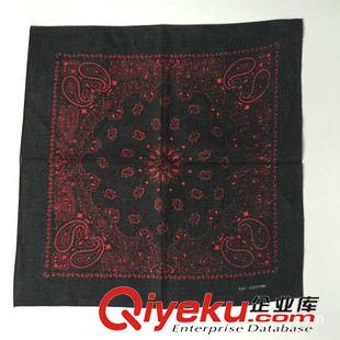 腰果2 CY812【1tj熱銷】全棉印花方巾腰果花頭巾純棉手帕嘻哈bandana