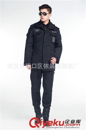 大衣風(fēng)衣棉襖系列 新品99式網(wǎng)格棉大衣保安服長袖藏藍(lán)色職業(yè)裝保安夏執(zhí)勤制服大衣原始圖片2
