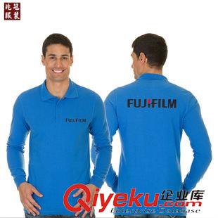男式長袖POLO衫 爆款男式長袖POLO衫棉滌6040 260克多色 翻領廣告衫工廠批發(fā)定制
