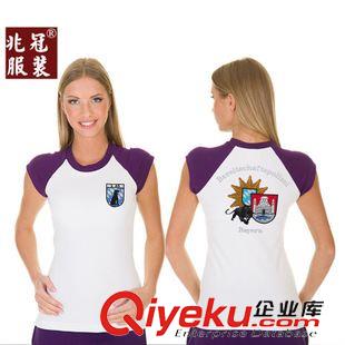 女士圓領(lǐng)衫 純棉廣告衫定做t恤定制女士短袖圓領(lǐng)文化衫班服diy印花定制logo
