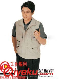 工裝馬夾 2015年新款定做企業(yè)宣傳促銷馬甲 展會(huì)活動(dòng)馬夾 工裝工作服訂做原始圖片3