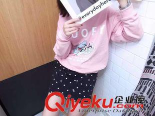 9.10~ 韓國(guó)代購(gòu)款 小鯊魚(yú)圖案寬松毛圈衛(wèi)衣 女原始圖片2