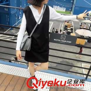 8.12~ 15秋季 韓國代購?fù)?毛圈針織背心連衣裙 女