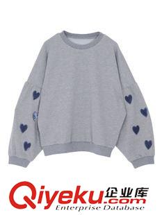 8.12~ 真假對比！日單merry jenny8月秋季新款心形刺繡燈籠袖子寬松衛衣