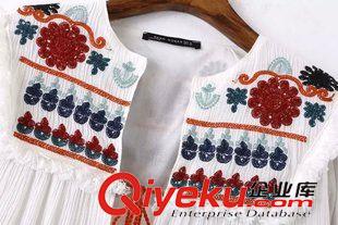 3-4號(hào)新款 歐美大牌ZA款 重工刺繡彩色刺繡流蘇飾女披肩開(kāi)衫外套女上衣原始圖片3