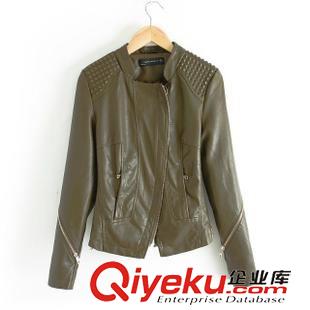 皮衣 秋冬新款歐美dp修身蝴蝶結(jié)打結(jié)款彈力修身緊身露臍皮衣女上衣