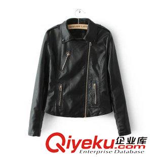 女士外套 歐洲站dp明星baby機(jī)車(chē)皮衣 后背愛(ài)心女皮夾克短外套機(jī)車(chē)皮衣女原始圖片2