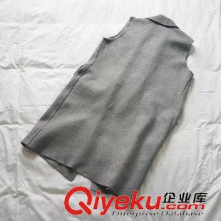 女士外套 dp高品質(zhì)絲光棉西裝領(lǐng)針織馬甲背心開(kāi)衫外套中長(zhǎng)款女不起球原始圖片2