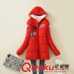 棉衣 潮服秋冬女 中長(zhǎng)款貼布刺繡連帽機(jī)車棒球棉服女羽絨棉外套女棉襖原始圖片3