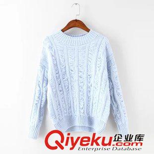 7-8號新款 秋冬款女 外貿(mào)訂單貨橫流蘇半高領(lǐng)針織毛衣女寬松上衣原始圖片3