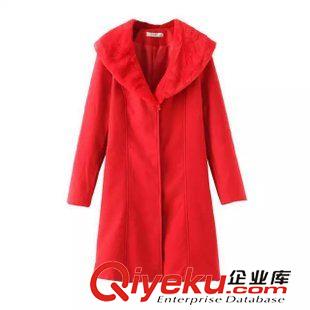 9-10號新款 克拉戀人唐嫣米朵明星款粉色毛呢大衣 中長款風衣外套女