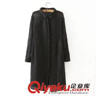 25-26號(hào)新款 日韓風(fēng)秋新款女 苧麻長袖翻領(lǐng)寬松皺褶長襯衫女休閑襯衣女上衣原始圖片2
