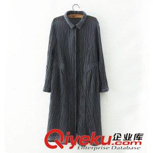 25-26號(hào)新款 日韓風(fēng)秋新款女 苧麻長袖翻領(lǐng)寬松皺褶長襯衫女休閑襯衣女上衣原始圖片3