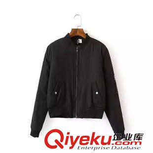 25-26號新款 歐美風(fēng)秋冬新款女 立領(lǐng)休閑棒球服棉夾克外套女短上衣原始圖片2